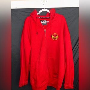 DIXXON Bold Red Fleece Hoodie